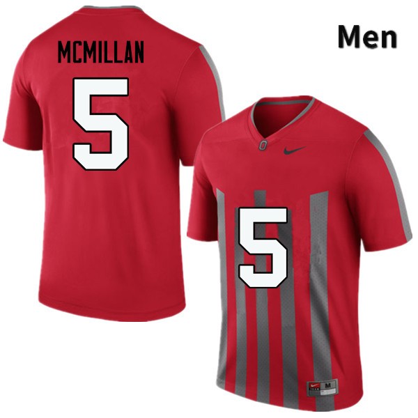 Men's Ohio State Buckeyes #5 Raekwon McMillan Throwback Game College Stitched Football Jersey 23BQ047CB